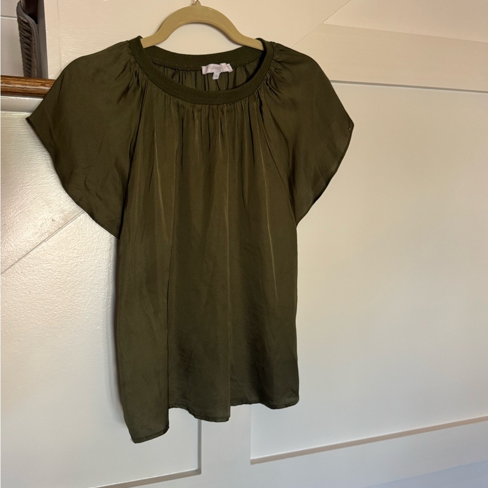 Olive Green Women's Top